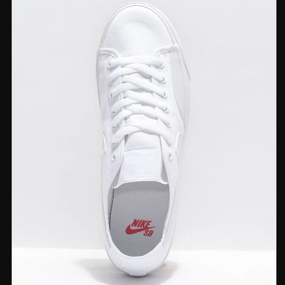 ✨NEW✨ Nike SB Skate Blazer Court White Low Top Skate Shoes Sneakers M 8.5 / W 10 main image 6